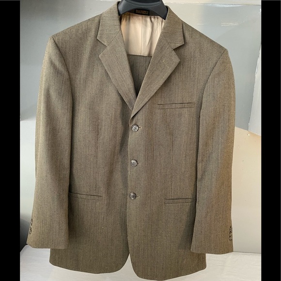 J. Ferrar 3 button suit coat and slacks 34x30 - Picture 2 of 15
